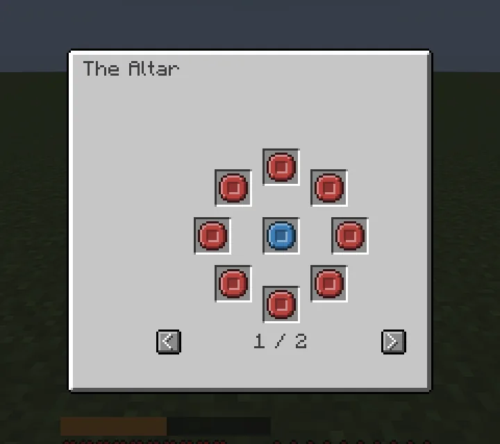 An altar's ring of pedestals